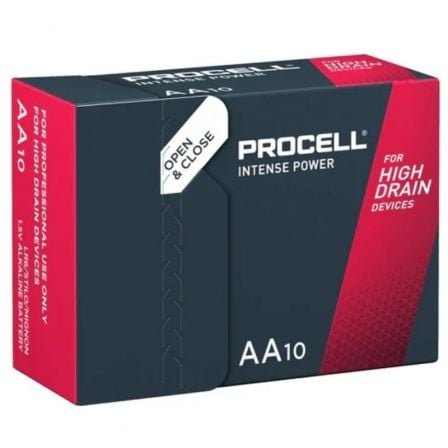 Pack de 10 pilas aa lr6 duracell procell intense power durintlr6c10/ 1.5v/ alcalinas - Imagen 2