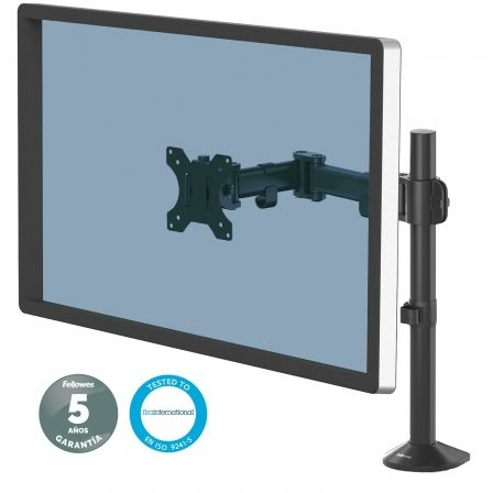 Soporte de mesa para monitor fellowes 8502501/ giratorio/ inclinable/ hasta 8kg