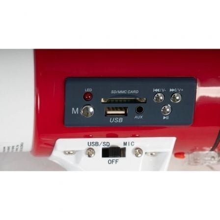Megáfono con sirena fonestar mf-600sgu/ 25w/ usb/ sd/ a batería/ a pilas/ a 12v cc - Imagen 3