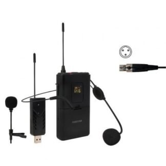 Micrófono de cabeza y solapa uhf fonestar wi-mic