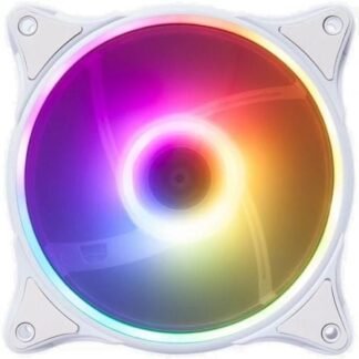 Ventilador hiditec n18 argb/ 12cm/ blanco