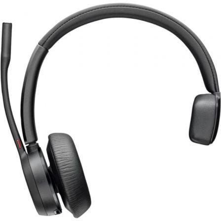 Auricular inalámbrico poly voyager 4310 para microsoft teams + adaptador bt700/ con micrófono/ bluetooth/ negro