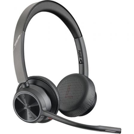 Auriculares inalámbricos poly voyager 4320 para microsoft teams + adaptador bt700/ con micrófono/ bluetooth/ negros - Imagen 3
