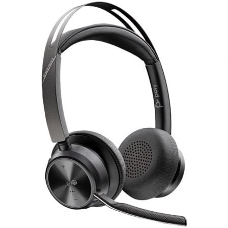 Auriculares inalámbricos poly voyager focus 2 microsoft teams + adaptador usb-c-a + soporte de carga/ con micrófono/ bluetooth/ - Imagen 2