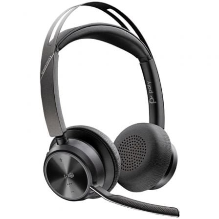 Auriculares inalámbricos poly voyager focus 2 microsoft teams + adaptador usb-c-a + soporte de carga/ con micrófono/ bluetooth/ - Imagen 4