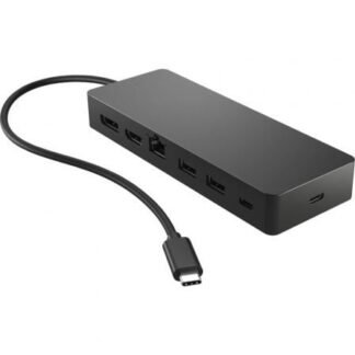 Docking usb tipo-c hp 50h55ut/ 1xusb tipo-c/ 2xusb/ 1xhdmi 4k/ 1xdisplayport/ 1xrj45/ 1xusb tipo-c pd/ negro y azul