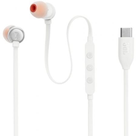 Auriculares intrauditivos jbl tune 310c/ con micrófono/ blancos - Imagen 4