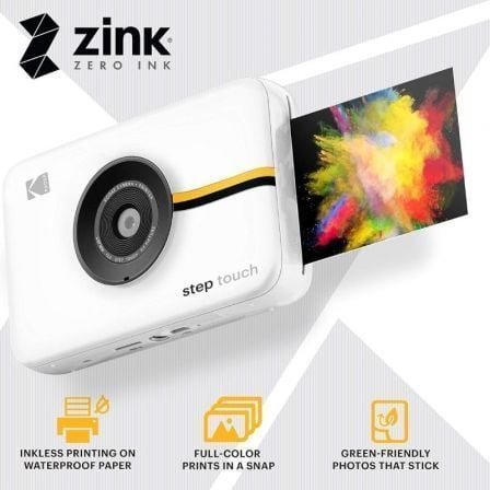 Cámara digital instantánea kodak step touch/ 13mp/ tamaño foto 2"x3"/ blanca - Imagen 4