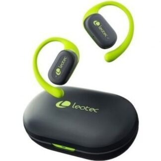 Auriculares deportivos bluetooth leotec open air zenith sport con estuche de carga/ autonomía 6.5h/ lima