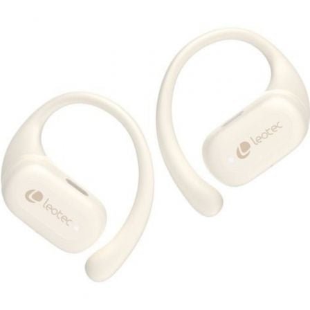Auriculares deportivos bluetooth leotec open air zenith sport con estuche de carga/ autonomía 6.5h/ beige - Imagen 4