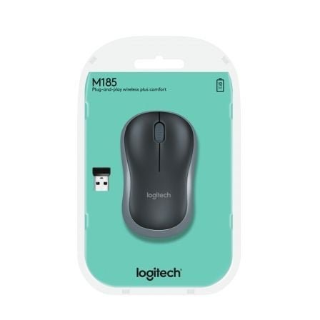Ratón inalámbrico logitech m185/ hasta 1000 dpi/ gris - Imagen 4