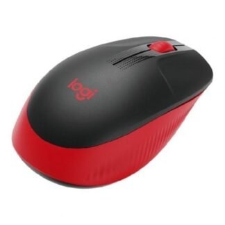 Ratón inalámbrico logitech m190/ hasta 1000 dpi/ rojo