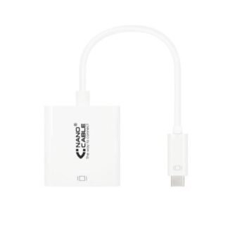 Conversor nanocable 10.16.4102/ usb tipo-c macho - hdmi hembra/ 15cm/ blanco