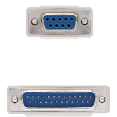 Cable serie null modem nanocable 10.14.0802/ db9 hembra - db25 macho/ 1.8m/ beige - Imagen 4