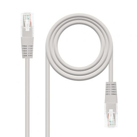 Cable de red rj45 utp nanocable 10.20.0403 cat.6/ 3m/ gris - Imagen 2