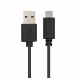 Cable usb 2.0 nanocable 10.01.2102/ usb tipo-c macho - usb macho/ 480mbps/ 2m/ negro