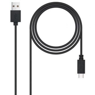 Cable usb 2.0 nanocable 10.01.2103/ usb macho - usb tipo-c macho/ 480mbps/ 3m/ negro