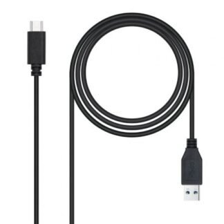 Cable usb 3.1 tipo-c nanocable 10.01.4002/ usb tipo-c macho - usb macho/ 10gbps/ 2m/ negro