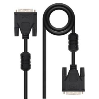 Cable dvi dual nanocable 10.15.0802/ dvi macho - dvi macho/ 1.8m/ negro
