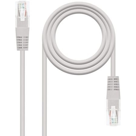 Cable de red rj45 utp nanocable 10.20.1303 cat.6/ 3m/ gris - Imagen 2