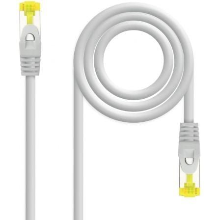 Cable de red rj45 sftp nanocable 10.20.1907 cat.6a/ 7m/ gris - Imagen 2