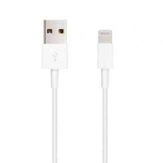 Cable usb 2.0 lightning nanocable 10.10.0400/ usb macho - lightning macho/ 50 cm/ blanco