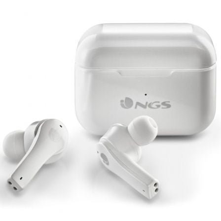 Auriculares bluetooth ngs ártica bloom con estuche de carga/ autonomía 6h/ blancos - Imagen 4