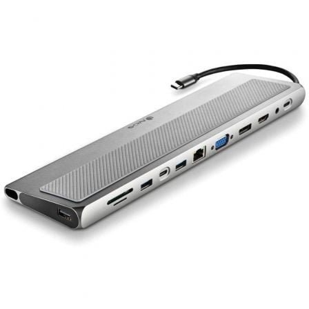 Docking usb tipo-c ngs wonderdock 12 pro/ 3xusb/ 2xhdmi 4k/ 1xvga/ 1xrj45/ 1xlector de tarjetas/ 1xjack 3.5/ 1xusb tipo-c pd/ - Imagen 2