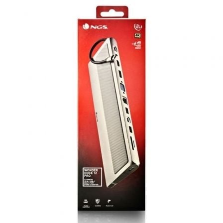 Docking usb tipo-c ngs wonderdock 12 pro/ 3xusb/ 2xhdmi 4k/ 1xvga/ 1xrj45/ 1xlector de tarjetas/ 1xjack 3.5/ 1xusb tipo-c pd/ - Imagen 4
