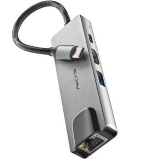 Docking usb tipo-c ngs wonderdock supra/ 1xusb/ 1xusb tipo-c dp/ 1xhdmi 4k/ 1xrj45/ gris