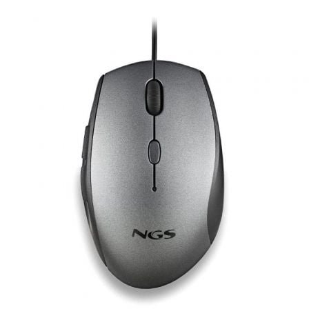 Ratón ergonómico ngs moth gray/ hasta 1600 dpi/ gris - Imagen 2