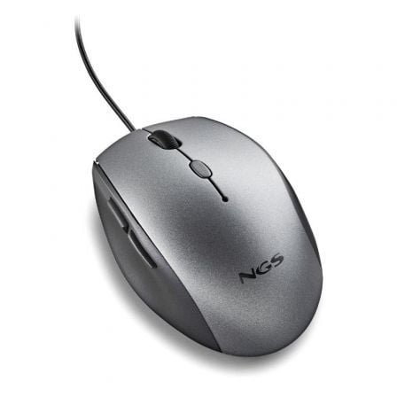 Ratón ergonómico ngs moth gray/ hasta 1600 dpi/ gris - Imagen 4