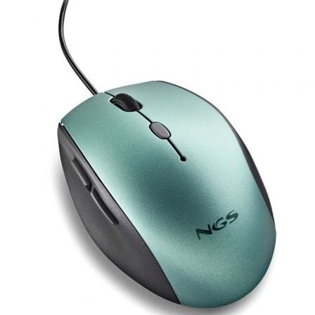 Ratón ergonómico ngs moth ice/ hasta 1600 dpi/ verde hielo - Imagen 4
