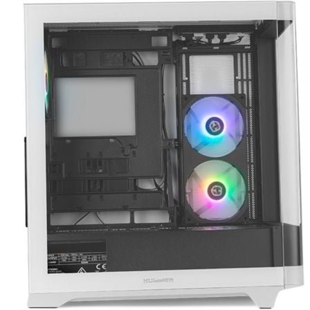 Caja gaming semitorre nox hummer ether/ blanca y negra - Imagen 2