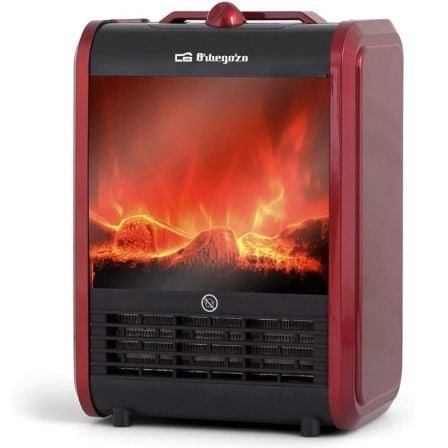 Chimenea eléctrica orbegozo cm 9015/ 2 niveles de potencia/ 750w-1500w