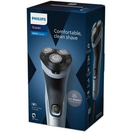 Afeitadora philips shaver series 3000x x3063/ con batería/ 2 accesorios - Imagen 4