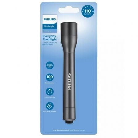 Linterna philips sfl4002t/10/ 110 lúmenes/ 2 pilas *aa - Imagen 2