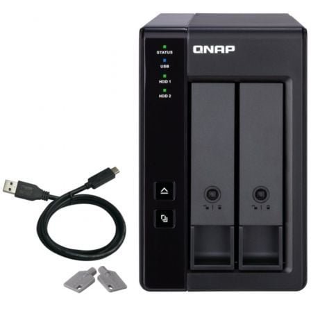 Das qnap tr-002/ 2 bahías 3.5"- 2.5"/ formato torre