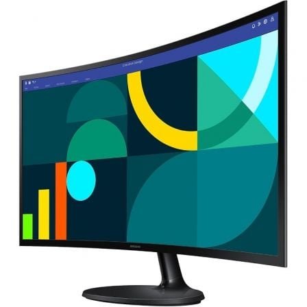 Monitor profesional curvo samsung essential monitor s3 s36gd s27d360gau/ 27"/ full hd/ negro - Imagen 2