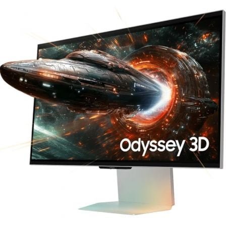 Monitor gaming samsung odyssey 3d g90xf s27fg904xu 27"/ 4k/ 1ms/ 165hz/ 3d/ multimedia/ regulable en altura/ plata
