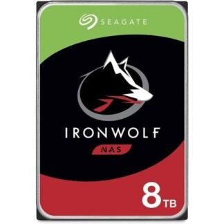 Disco duro seagate ironwolf nas st8000vn004 8tb/ 3.5"/ sata iii/ 256mb