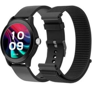 Smartwatch spc smartee duo vivo 2 9655n/ notificaciones/ frecuencia cardíaca/ negro/ incluye correa extra