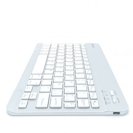 Teclado compacto inalámbrico por bluetooth subblim smart/ plata - Imagen 2