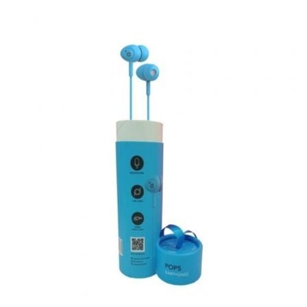 Auriculares intrauditivos sunstech pops/ con micrófono/ jack 3.5/ azules - Imagen 2