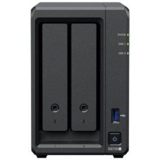 Nas synology diskstation ds725+/ 2 bahías 3.5"- 2.5"/ 4gb ddr4/ formato torre