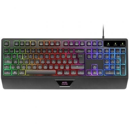 Pack gaming mars gaming mcp124/ teclado h-mech + ratón óptico + alfombrilla/ negro - Imagen 2