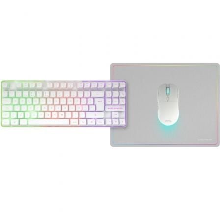 Pack gaming mars gaming mcpwtkl/ teclado inalámbrico + ratón inalámbrico + alfombrilla - Imagen 2