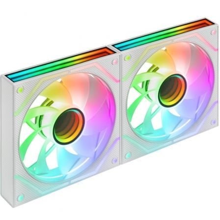 Pack 2 ventiladores mars gaming mf-3dprox2r/ 12cm/ argb/ blancos - Imagen 2