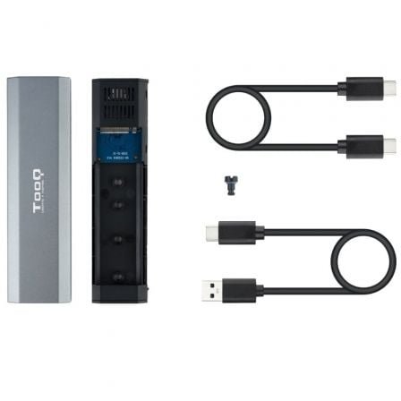 Caja externa para disco ssd m.2 nvme tooq tqe-2223g/ usb 3.2/ sin tornillos - Imagen 2
