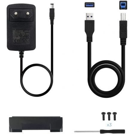 Caja externa para disco duro de 3.5" tooq tqe-3527b/ usb 3.1 - Imagen 4